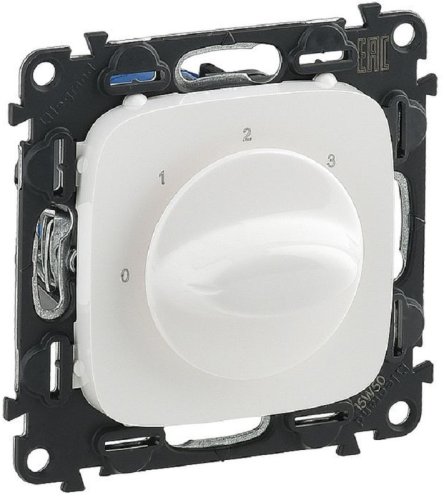 Выключатель вентилятора без рамки Legrand Valena Allure 4-поз. белый фото Выключатель вентилятора без рамки Legrand Valena Allure 4-поз. белый картинка